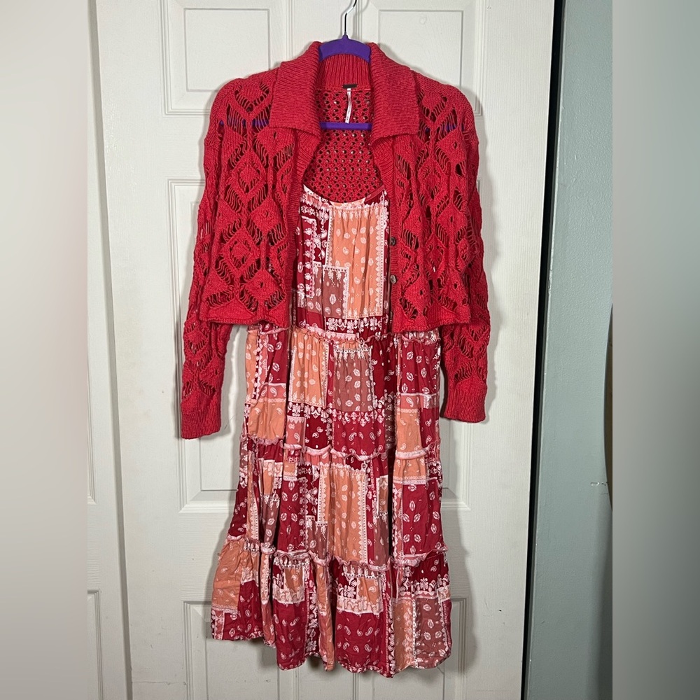 BeachLunchLounge Patchwork Boho Sundress Anthropo… - image 2